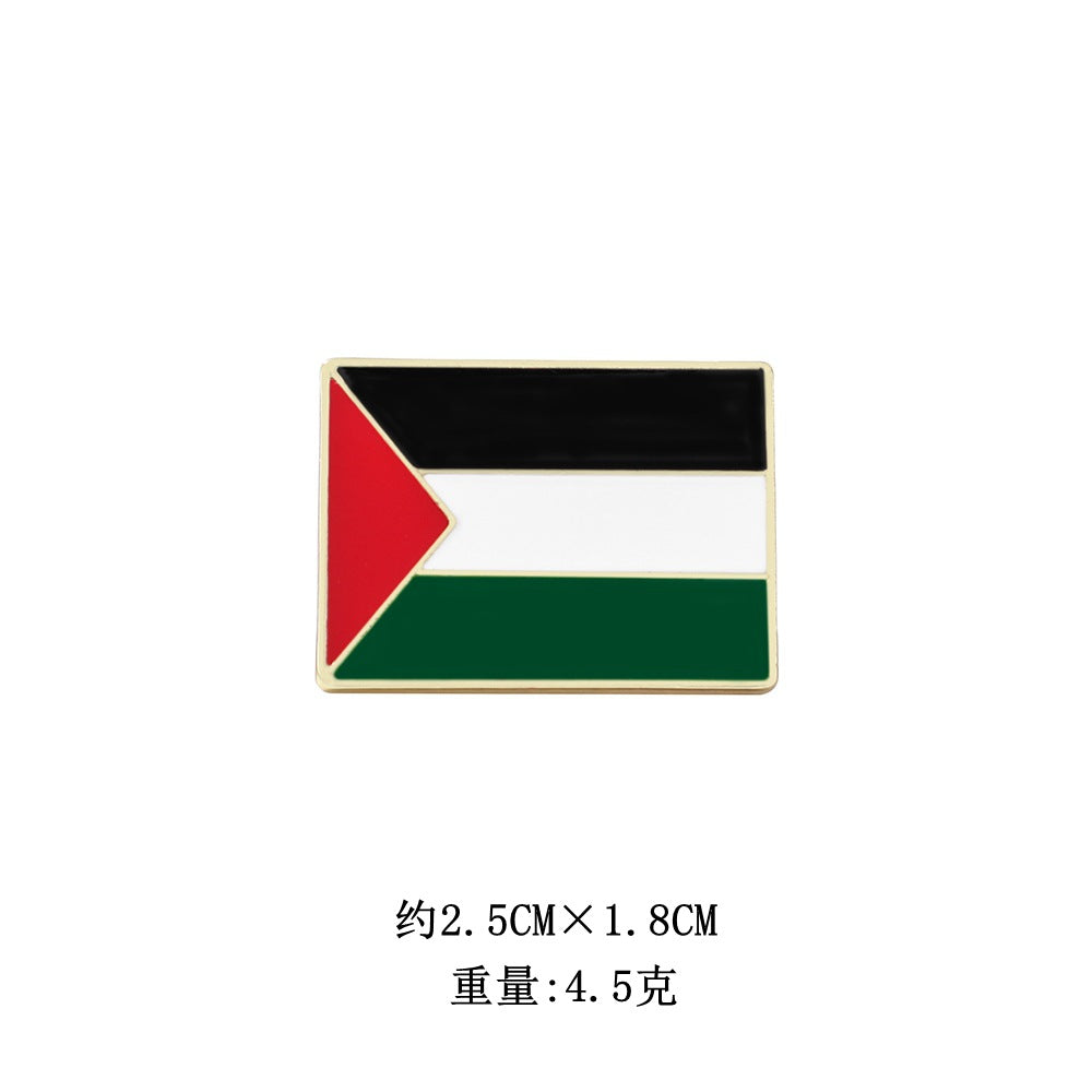 Fashion Simple Free Palestine Flag Brooch