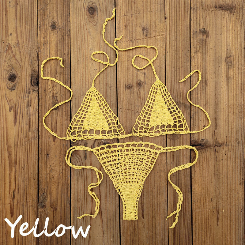 Handmade Crochet Mini Bikini Suit Beach Micro Swimsuit 3c1320e3 d9cf 46e3 853b 725655d015b3
