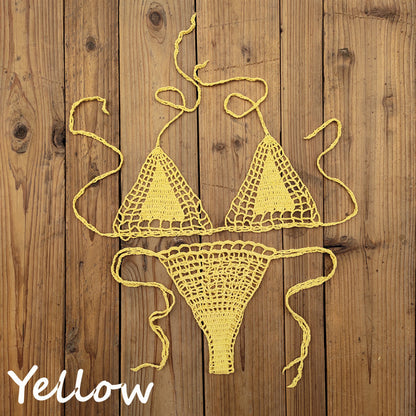 Handmade Crochet Mini Bikini Suit Beach Micro Swimsuit 3c1320e3 d9cf 46e3 853b 725655d015b3