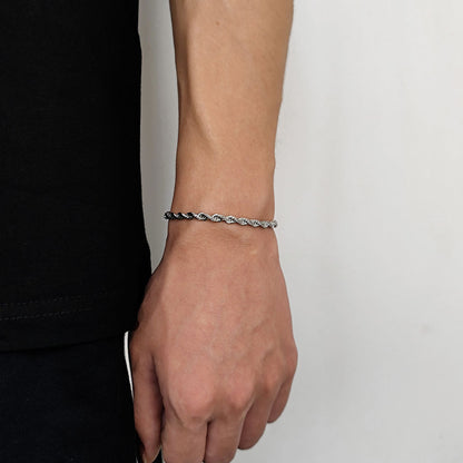 Fashion 18K Gold Button Chain Stainless Steel Twist Bracelet For Men 3c15e30d ceef 4355 81e5 d22dc9b83ac7