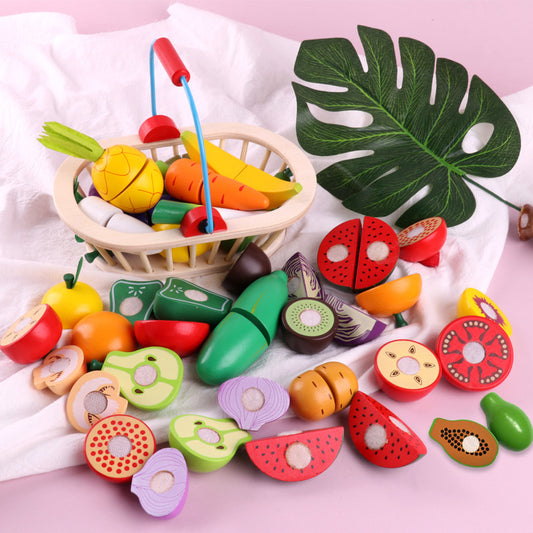 Wooden Vegetable Magnetic Children's Play House Cut Fruit Toys 3c1ad38a 0bcf 411d 9486 b35690126358