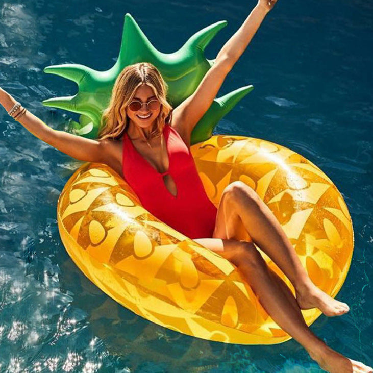 Inflatable Swimming Pool Pineapple Floating Row Air Cushion Bed Summer Water Floating Hammock Air Mattress Water Sports Toys 