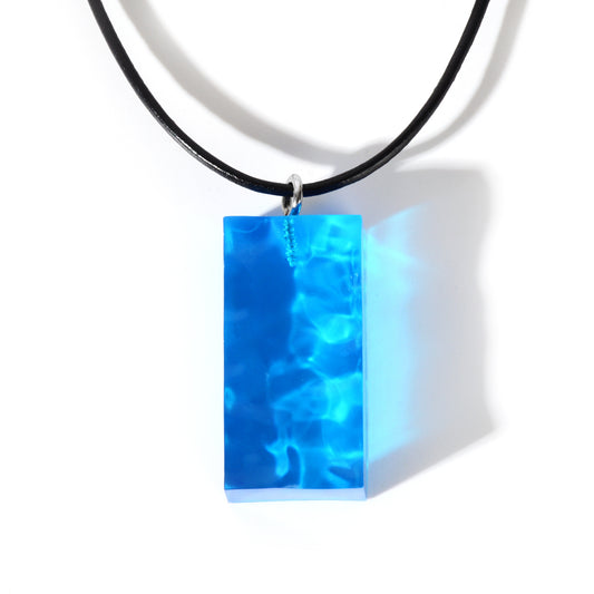 Resin Pendant Leather Cord Necklace 3c2289c8 38bb 4cd8 bb56 b81c77834d30