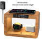 Multifunctional Bamboo Table Lamp Alarm Clock Wireless Charger - 图片 10