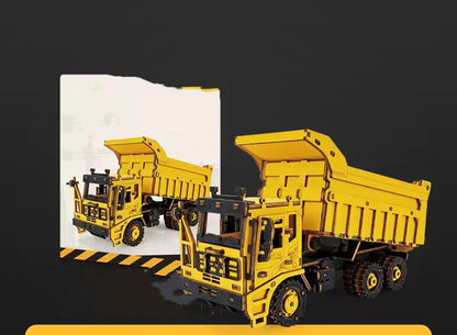 3d Three-dimensional Puzzle Wooden Assembly Power Engineering Vehicle - HD Wireless Product #5