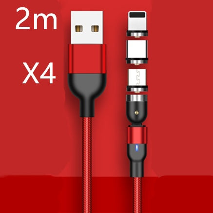 Magnetic Data Cable 540 Degree 180 Degree Rotating Charging Cable Blind Suction Three-in-one Bent Magnetic Cable - 图片 26