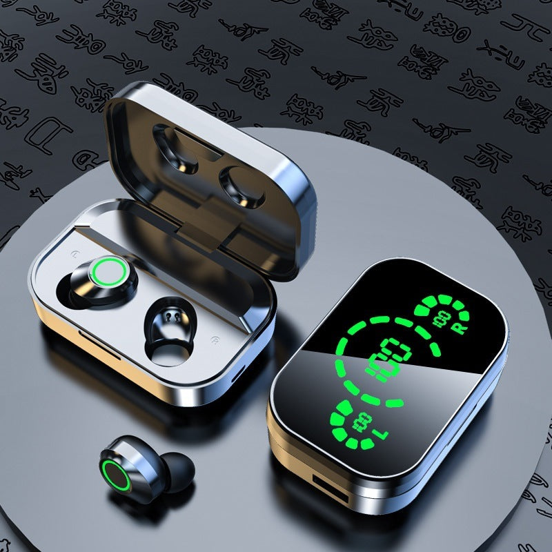 YD03 Wireless Bluetooth-compatible Headset TWS Large Screen Smart Digital Display In Ear Breathing Light 3c609640 b690 4906 9