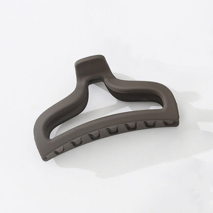 Dark Coffee Color Ladies Hairpin Temperament Pure Color Hair Jaw Clip 3c60bc72 b761 49f9 95c4 56a52a3b246e
