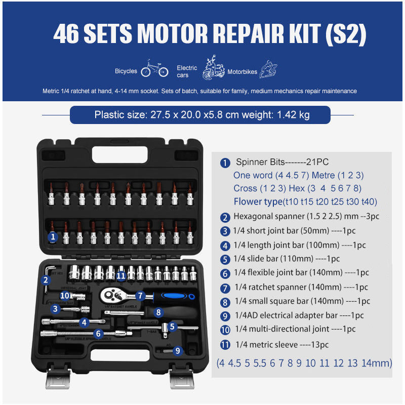 Socket Ratchet Wrench Set Repair Tools 3c6ad1d4 f9d8 4d5a 87a8 6a98e103168e