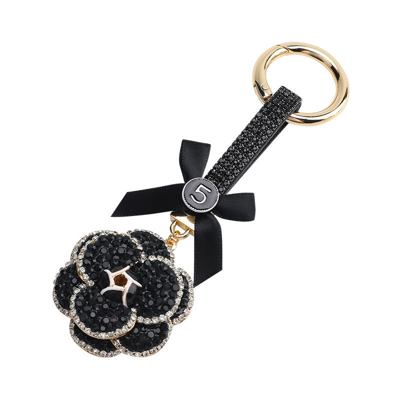 Camellia Diamond Pendant For Car Key Chain 3c72e532 1595 4c34 b3d5 e622c64468d8