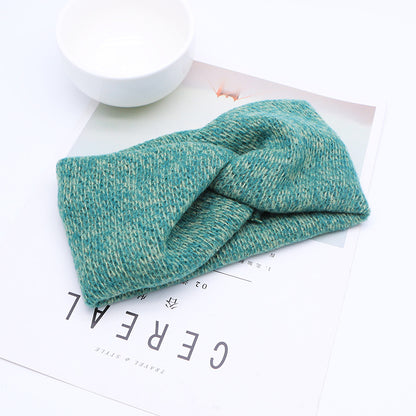 Woven Knitted Turban Headband Sweet And Versatile Wide-brim Headdress 3c811938 2bac 42d1 a1a5 0f6f7be517ce