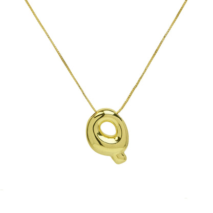 Brass Glossy Balloon English Letter Pendant Necklace 3cae1f0a 84d1 498b 8b81 50d45c440e80