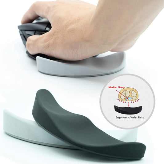 Ergonomic Mouse Wrist Rest Mouse Pads Silicon Gel Non-Slip Streamline Wrist Rest Support Mat Computer Mouse Pad For Office Gaming PC Accessories - 图片 1