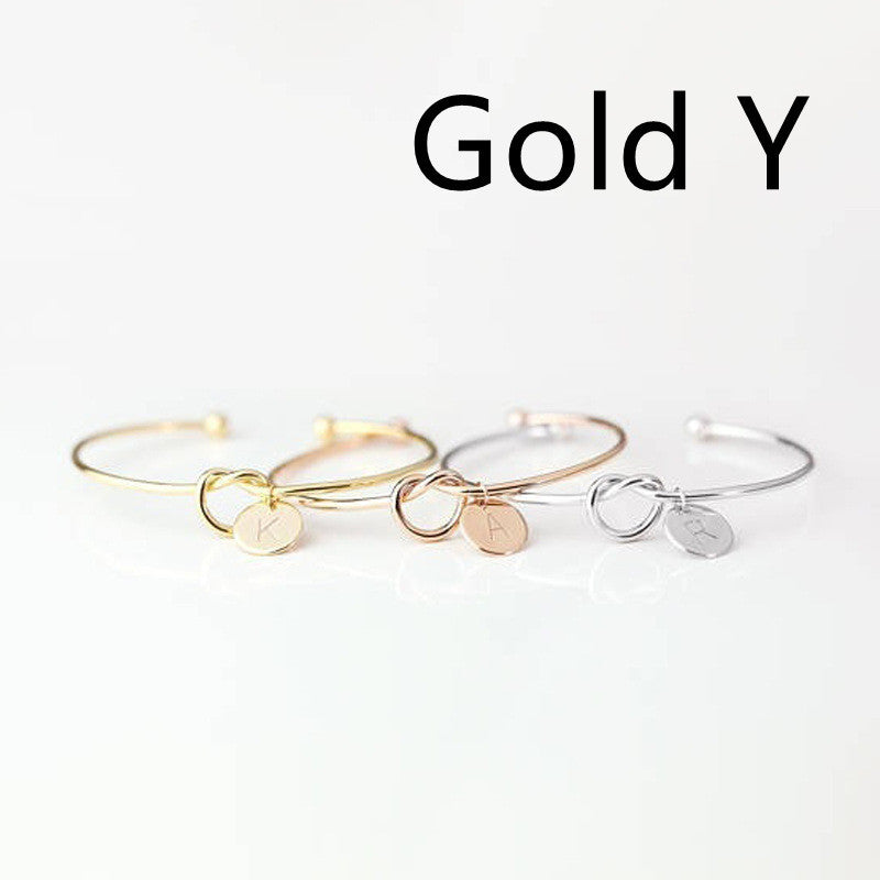 European And American Fashion Dead Knot Letter Bracelet 3cc07382 8c02 4868 99c7 ec4d2e5c6726