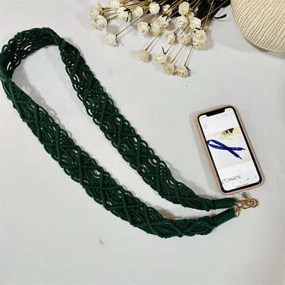 Woven Replacement Handbag Strap Widened Mobile Phone Crossbody Bag Strap Anti-lost Lanyard - 图片 8