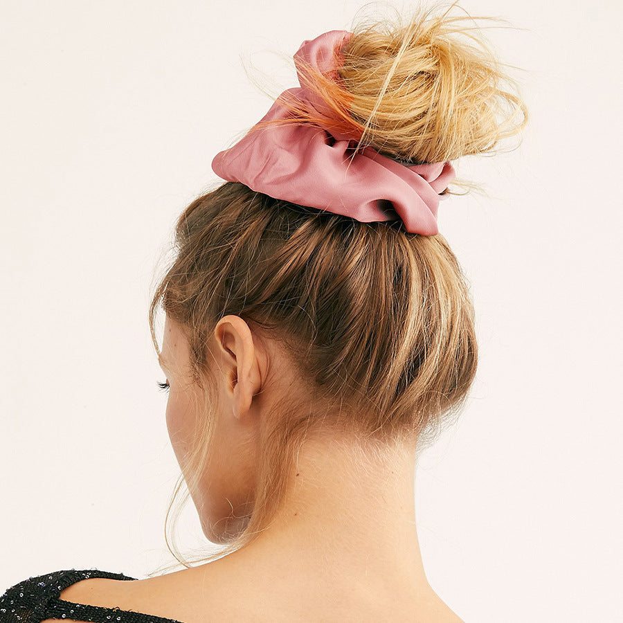 Oversized Smooth Satin Large Intestine Circle Hair Tie 3ceac418 4472 4868 a4db 9b9d7082fd66