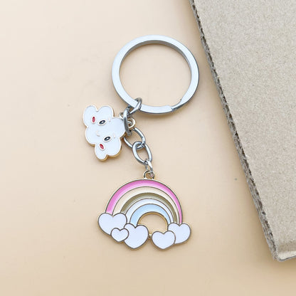 Women's Simple White Cloud Rainbow Key Chain 3cf79bf5 5509 4625 8013 b3cef57d1453