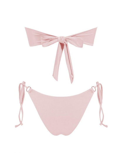 Split Swimsuit Bikini Suit Sunshine Bath Beach Tube Top Women