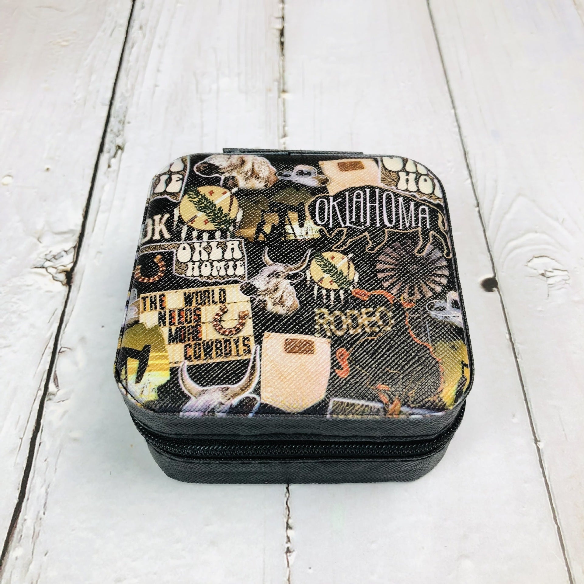 Zipper Printed Jewelry Box Easy To Carry 3d0788a8 2da2 45cf 8a86 0bf505bc524a