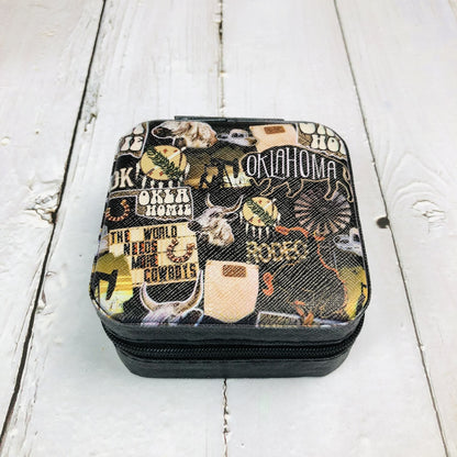 Zipper Printed Jewelry Box Easy To Carry 3d0788a8 2da2 45cf 8a86 0bf505bc524a