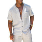 Men's Casual Fashion Cotton Short Sleeve Loose Shirt 3d0af5d6 ff80 4192 8dd4 963a7f74e431 97aae654 9262 460f 864b a2d617e5da3