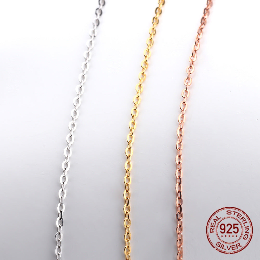 Women's Fashionable All-match Silver Flash European Chain Necklace 3d18fa05 047c 4630 8d25 1c8bbb3c25f7