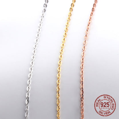 Women's Fashionable All-match Silver Flash European Chain Necklace 3d18fa05 047c 4630 8d25 1c8bbb3c25f7