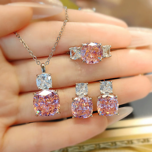 High Carbon Diamond Ice Flower Cut All-match Necklace 3d2eefa1 57f4 4465 ac81 cdba32e10ba3