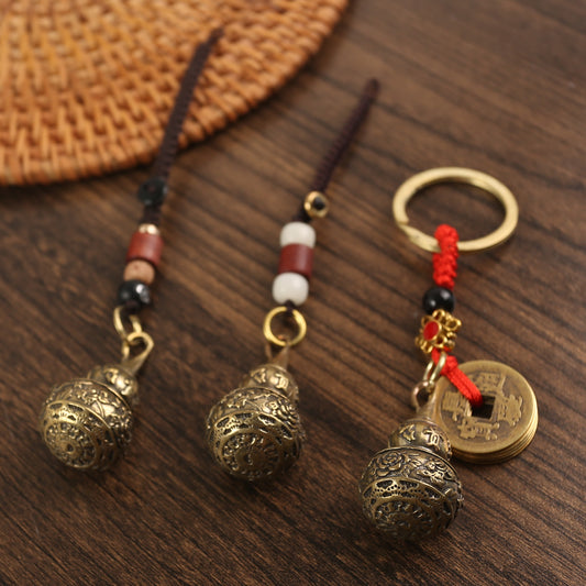 Retro Rich Gourd Middle Opening Pure Copper Keychain Pendant 3d71b987 fedd 4e8a a589 b4a9d7dee39e