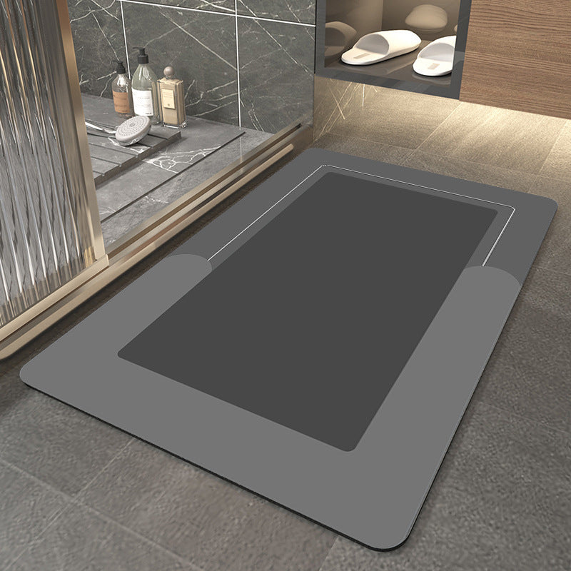 Household Solid Color Bathroom Absorbent Floor Mat 3d75a375 35a1 4876 add5 2e4c8b1a7f6f