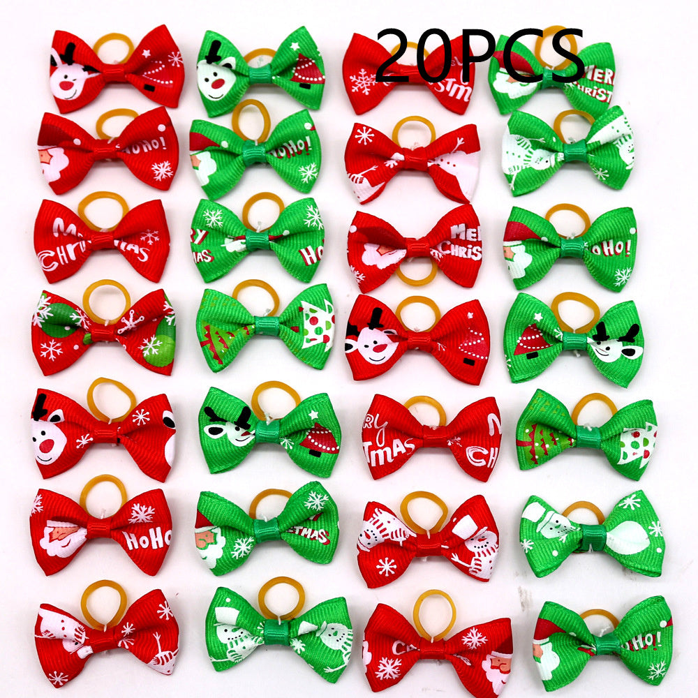 Christmas Pet Head Flower Dog Cat Cat Bow Santa Claus 3d8fff3d a60c 479d a202 16d17c7f1524