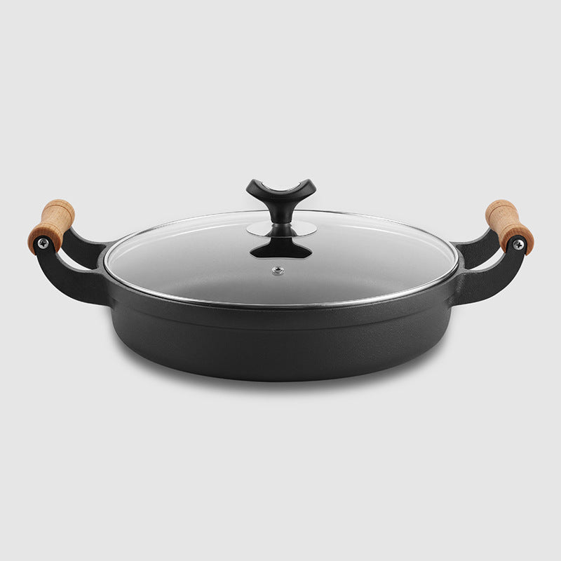 31cm Cast Iron Pot Thickened Binaural Pan Uncoated - HD Wireless Product #7