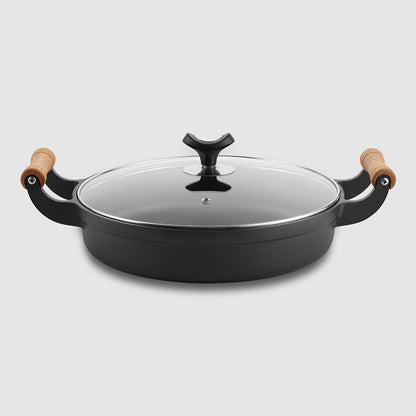 31cm Cast Iron Pot Thickened Binaural Pan Uncoated - HD Wireless Product #7