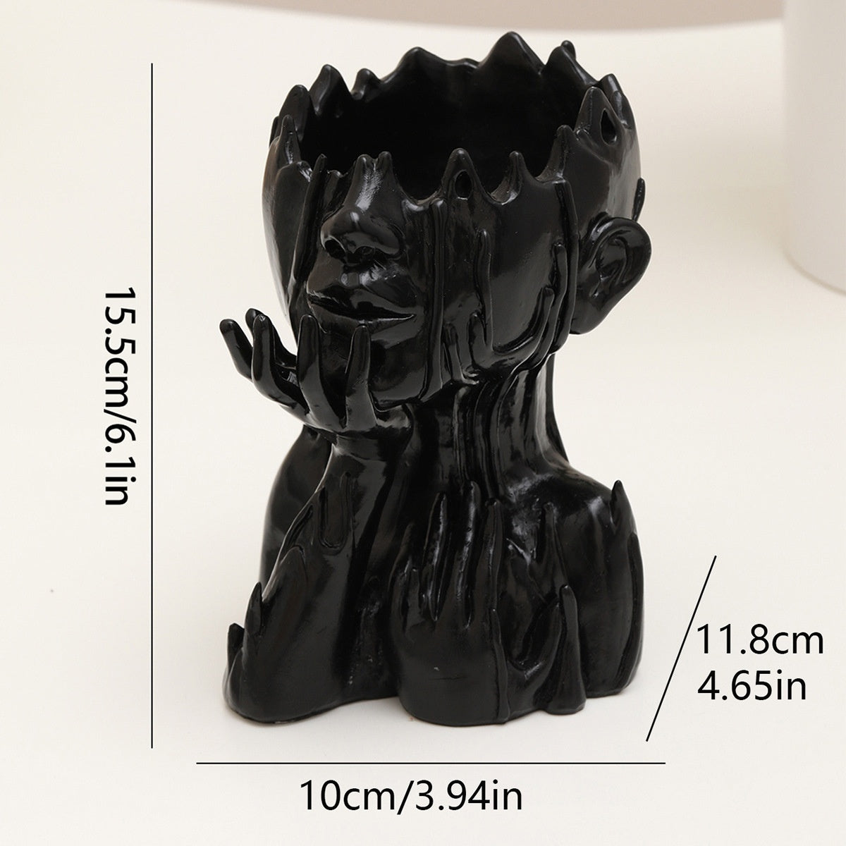 Resin New Goddess Head Flower Pot Home Garden Decoration Melting Woman Medusa Face Flower Pot Garden Decoration Ornaments 3da