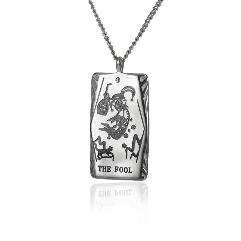 New Personalized Simple Stainless Steel Square Card Necklace 3dc40d1d f6fd 4b88 a0ba 76f9662d1c3c