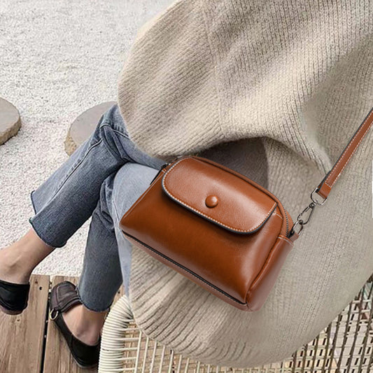 Foreign Trade Wholesale Bag For Women Summer Simplicity Shoulder Mini High-grade Cowhide Delivery 3dd6a4e1 2195 4af5 85a0 bb5