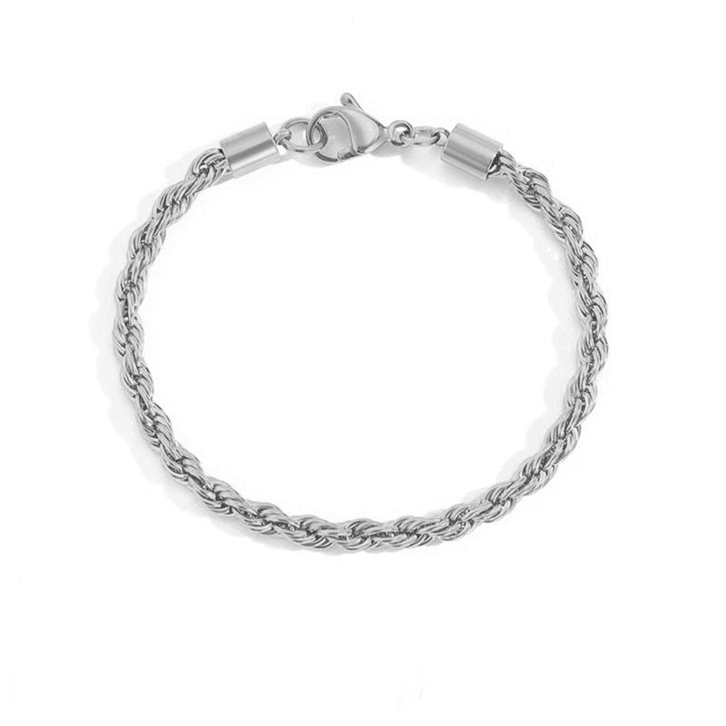 European And American Gold-plated Twist Chain Bracelet 3dd8e747 c8d6 40ce aa24 166bad66fa90
