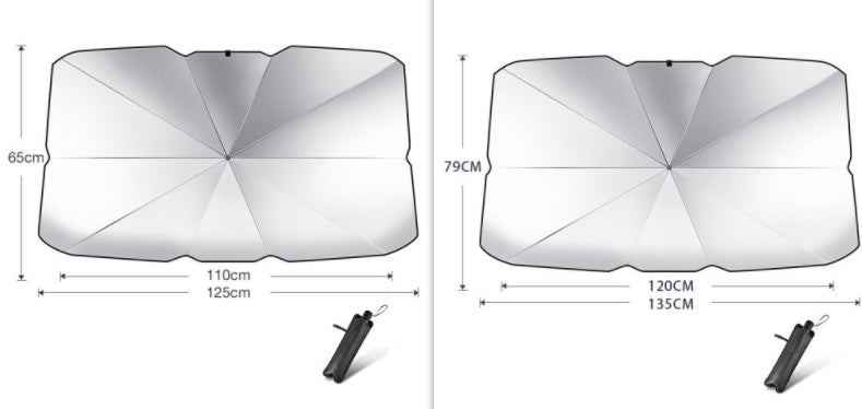 Foldable Car Windshield Sun Shade Umbrella UV Protection Heat Insulation Parasol Auto Front Window Cover Interior Protector S