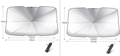 Foldable Car Windshield Sun Shade Umbrella UV Protection Heat Insulation Parasol Auto Front Window Cover Interior Protector S