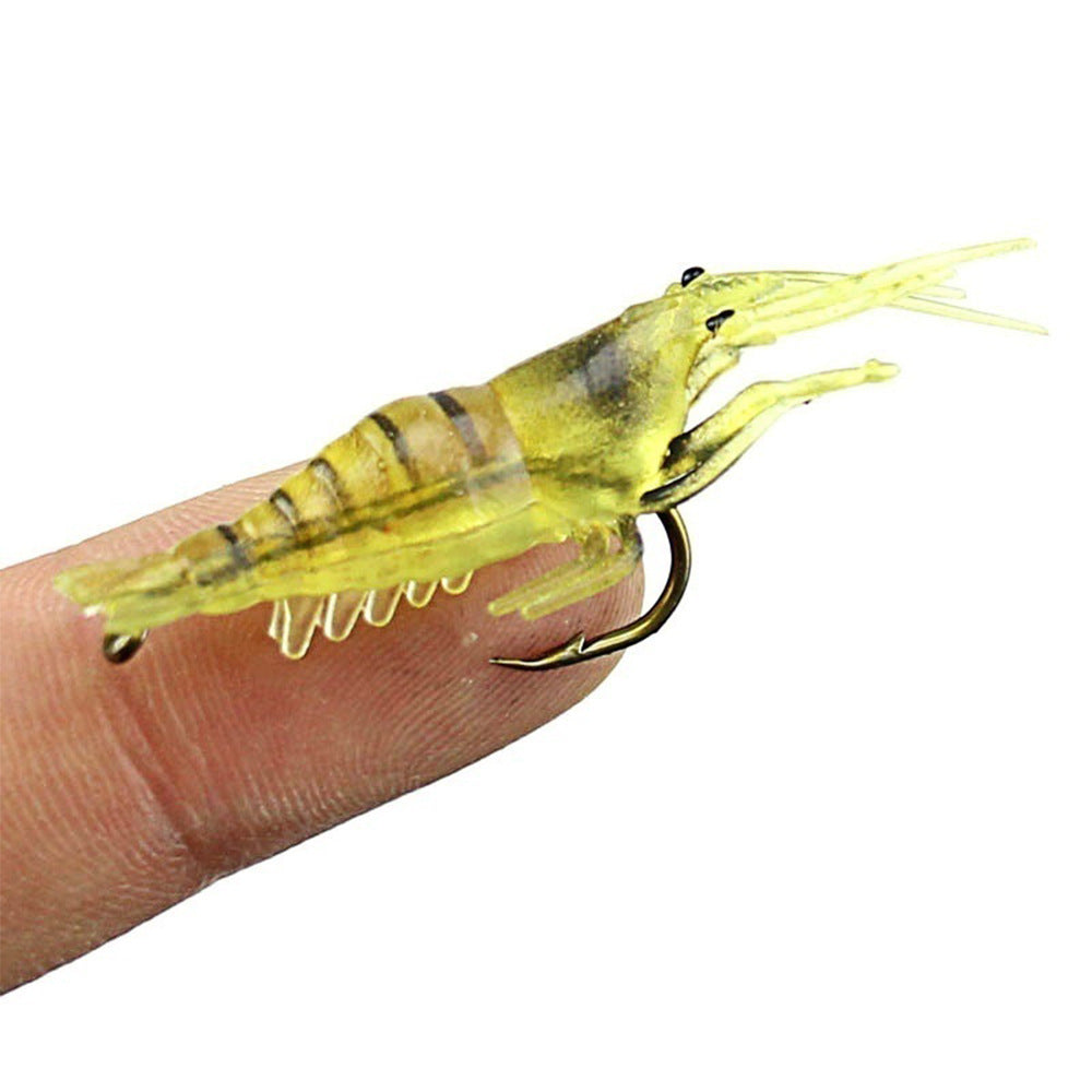 Yellow Stripe Luminous Soft Shrimp With Hook 3debedef 617a 4c31 815f a3dc2916fe9b