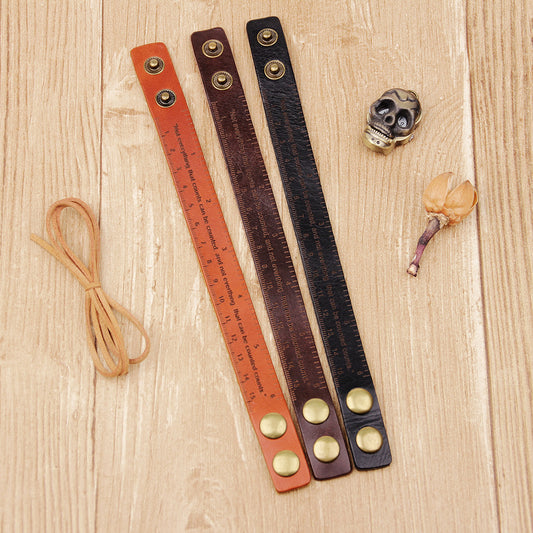 Simple Cowhide Straightedge Business Student Bracelet 3dfb8f91 4433 4519 839c 48a7298cf1de