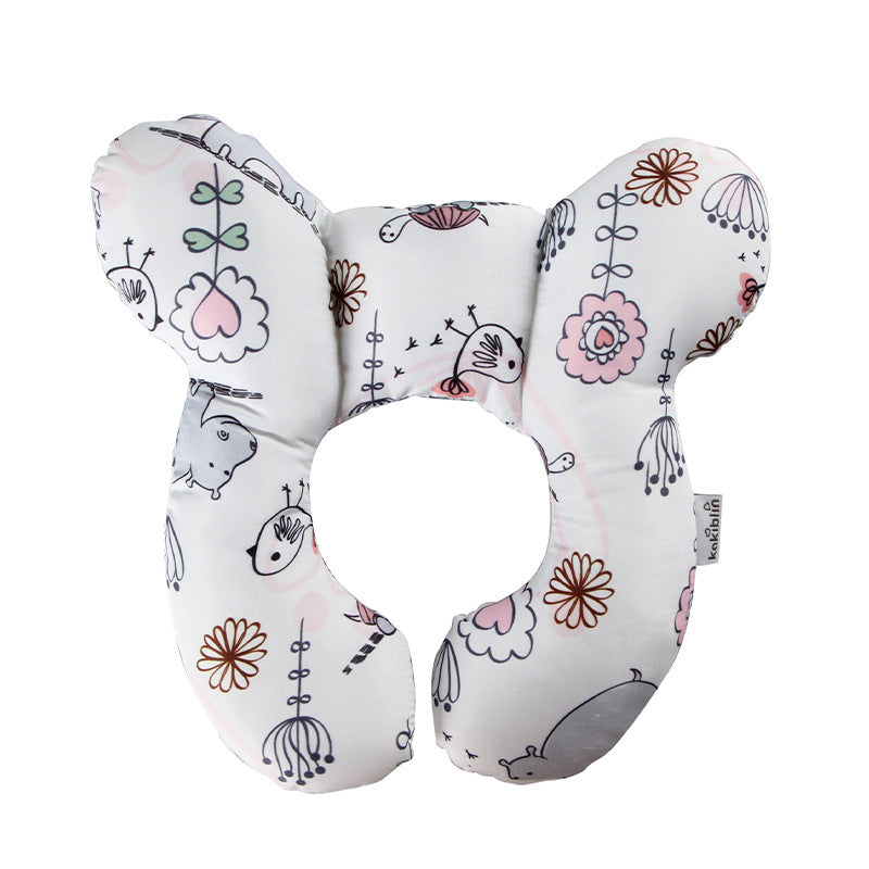 Cute Cartoon Pattern Baby U-shape Pillow Travel Car Seat Neck Protector 3dfe6bf3 9634 4a4c 8395 7e7f1f410d0f