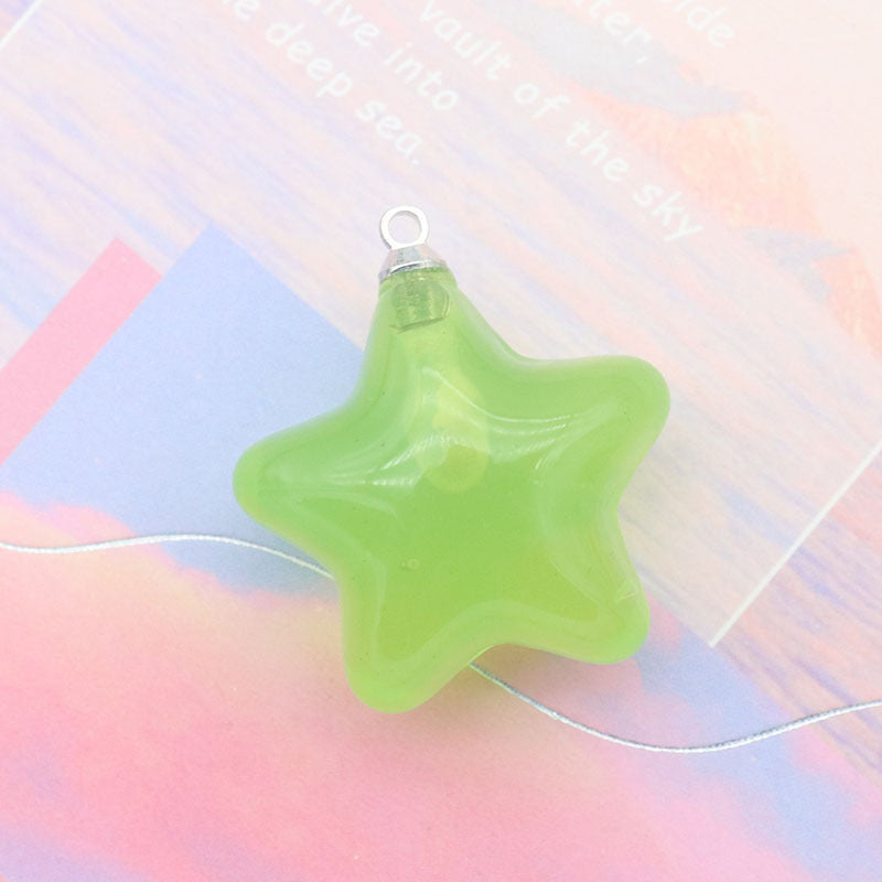 Acrylic Color Jelly Candy Color Three-dimensional Five-pointed Star Pendant 3e0f58f4 6845 4863 ab4f 17da7d6d6726