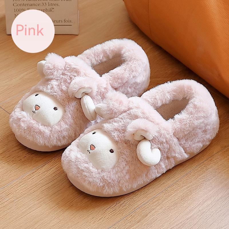 Cute Plush Thickened Ankle Wrap Cotton Slippers 3e1f5027 511d 420e a18d 5ebe0c685713 trans