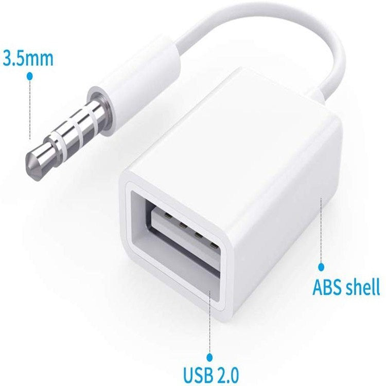 USB To 3.5MM U Disk Cable 12V Car CD Player AUX Car Audio Adapter Cable 3e273d6e 82aa 42b9 908a cd03efcc0e3d