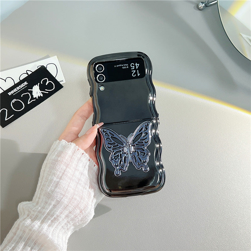 Electroplating Wave Edge Folding Soft Shell Three-dimensional Butterfly Bracket - 图片 8