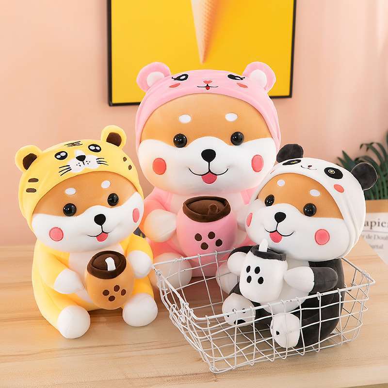 Transformation Milk Tea Dog Plush Toy 3e3cde54 e816 41e0 b9cb ba33ef4e90e5