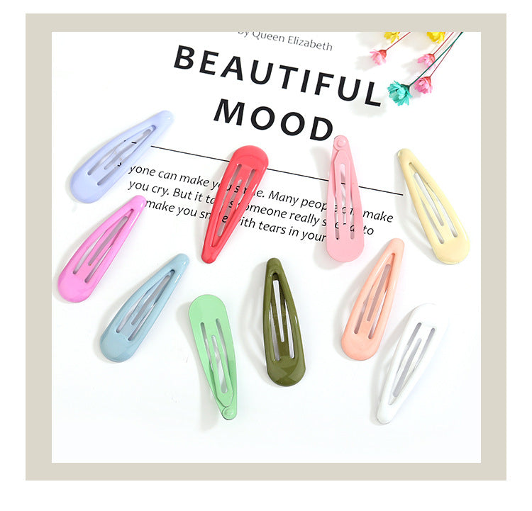 Drops of oil colored bangs hair clips