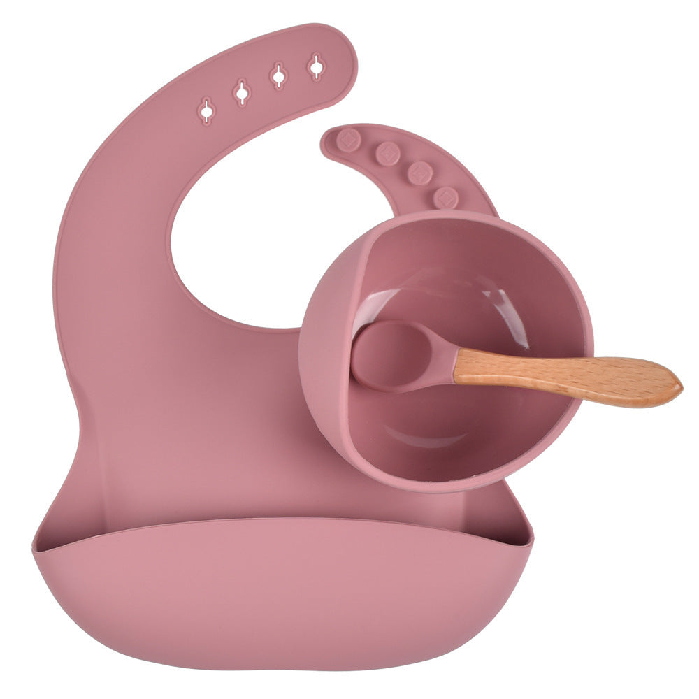 Children's Silicone Suction Cup Bowl Bib Spoon Cutlery 3 Piece Set 3e5cde99 0b0f 4f7e 8490 492a27b6c6e7
