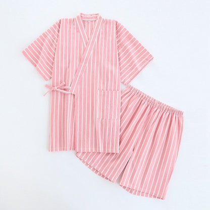 Washed Cotton Thin Striped Pajamas 3e67de9f ae04 4264 a88f 1f8c2f739672